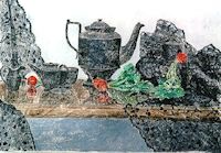 Pottery and Radishes