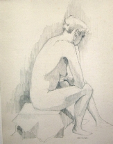 Woman Seated on a Box