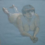 Nude Resting on her Elbows