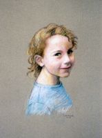 Girl in a Blue Shirt