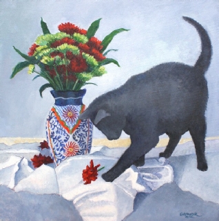 Miss Puss and the Fallen Flower