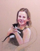 Erica With Her Kitten