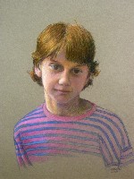 Girl in a Striped Shirt